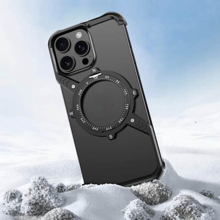 S Shaped 360 Holder Airbag Frameless MagSafe Metal Phone Case, For iPhone 14, For iPhone 14 Pro, For iPhone 14 Pro Max, For iPhone 13 Pro Max, For iPhone 13 Pro, For iPhone 13 – Bild 3