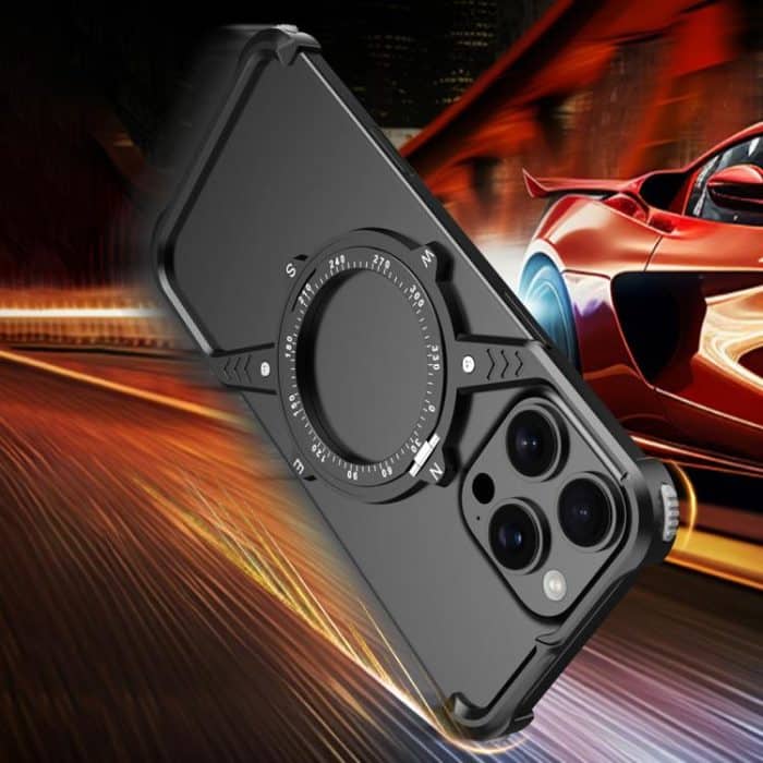 S Shaped 360 Holder Airbag Frameless MagSafe Metal Phone Case, For iPhone 14, For iPhone 14 Pro, For iPhone 14 Pro Max, For iPhone 13 Pro Max, For iPhone 13 Pro, For iPhone 13 – Bild 4