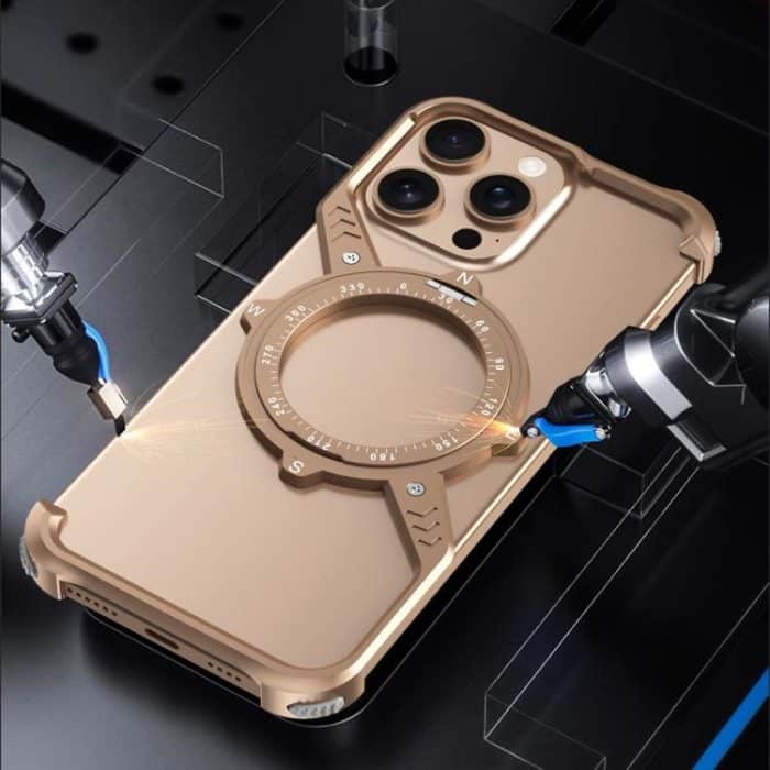 S Shaped 360 Holder Airbag Frameless MagSafe Metal Phone Case, For iPhone 14, For iPhone 14 Pro, For iPhone 14 Pro Max, For iPhone 13 Pro Max, For iPhone 13 Pro, For iPhone 13 – Bild 5
