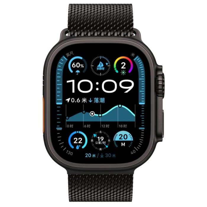 xDfind Umbrella Buckle Fine Mesh Milanese Stainless Steel Watch Band, Fine Mesh, For Apple Watch 42mm / 41mm / 40mm / 38mm – Bild 3