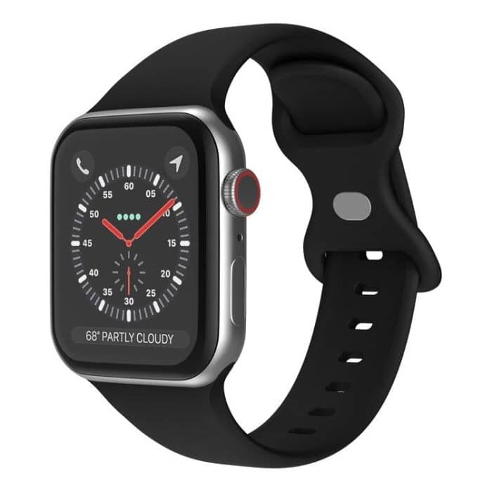 xDfind Butterfly Buckle Silicone Watch Band, For Apple Watch 46mm / 49mm / 45mm / 44mm, For Apple Watch 42mm / 41mm / 40mm / 38mm – Bild 1
