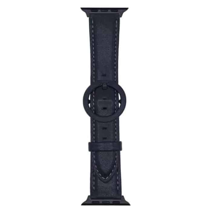 EDA007954601A.jpg xDfind Round Buckle Leather Watch Band, For Apple Watch 46mm / 49mm / 45mm / 44mm, For Apple Watch 42mm / 41mm / 40mm / 38mm – Bild 1