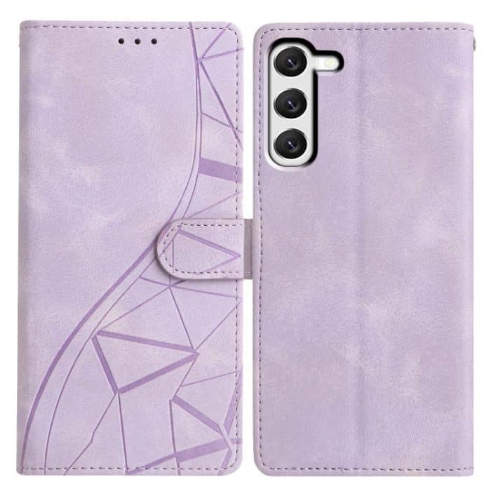 Triangles Embossed Leather Phone Case – Bild 1