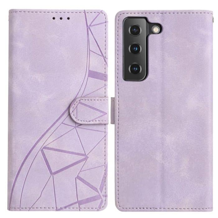 Triangles Embossed Leather Phone Case – Bild 1