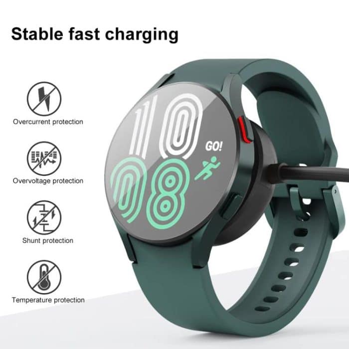 For Samsung Galaxy Watch Ultra / 7 / 6 / 5 Pro / 4 / 3 xDfind Aluminum Alloy Magnetic Charging Cable, USB-A, USB-C – Bild 3