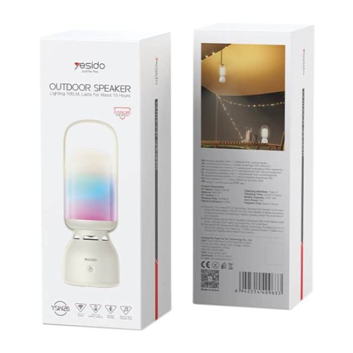 Yesido YSW26 Outdoor LED Light Wireless Bluetooth Speaker – Bild 11
