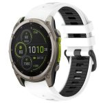 xDfind Dual Color Quick Release Steel Buckle Silicone Watch Band