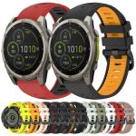 xDfind Dual Color Quick Release Steel Buckle Silicone Watch Band – Bild 3