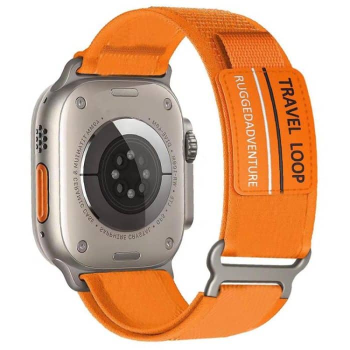 xDfind Double Section Metal Buckle Loop Nylon Braided Watch Band, For Apple Watch 46mm / 49mm / 45mm / 44mm, For Apple Watch 42mm / 41mm / 40mm / 38mm – Bild 1