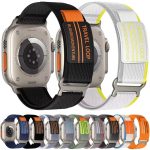 xDfind Double Section Metal Buckle Loop Nylon Braided Watch Band, For Apple Watch 46mm / 49mm / 45mm / 44mm, For Apple Watch 42mm / 41mm / 40mm / 38mm – Bild 2