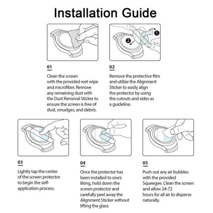 5pcs xDfind Soft Hydrogel Film Full Cover Front Protector, For Samsung Galaxy Watch Ultra / Ultra 2025, For Samsung Galaxy Watch7 44mm, For Samsung Galaxy Watch7 40mm, For Samsung Galaxy Fit3, For Samsung Galaxy Watch6 Classic 47mm... – Bild 7