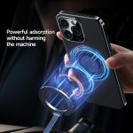 Plain Leather Hydric Metal Holder MagSafe Phone Case, For iPhone 15 Pro, For iPhone 15, For iPhone 14, For iPhone 14 Pro – Bild 5