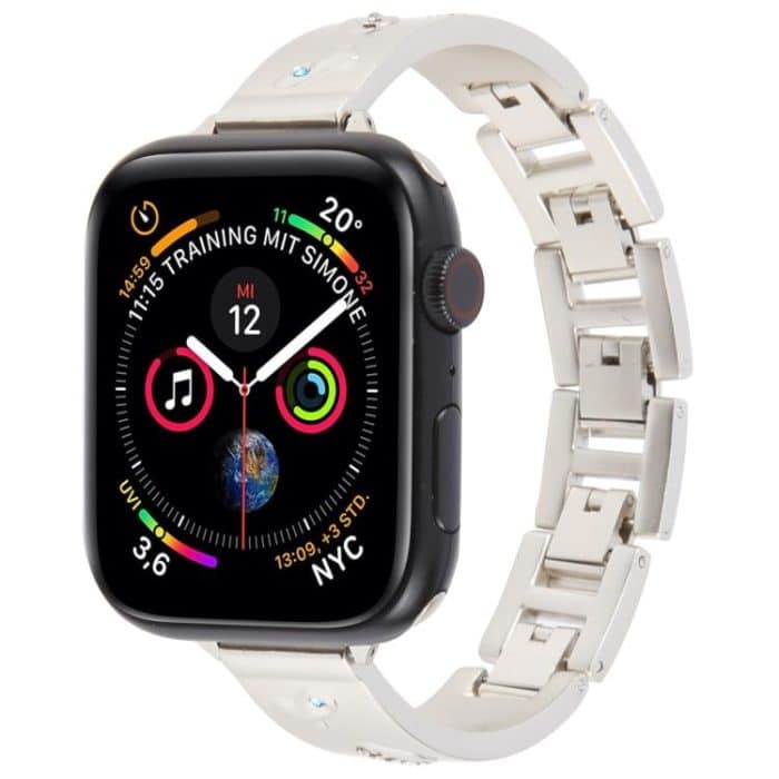 Diamond Quick Release Chain Bracelet Metal Watch Band, For Apple Watch 46mm / 49mm / 45mm / 44mm, For Apple Watch 42mm / 41mm / 40mm / 38mm – Bild 1