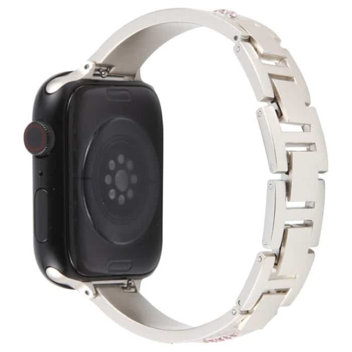 Diamond Quick Release Chain Bracelet Metal Watch Band, For Apple Watch 46mm / 49mm / 45mm / 44mm, For Apple Watch 42mm / 41mm / 40mm / 38mm – Bild 2