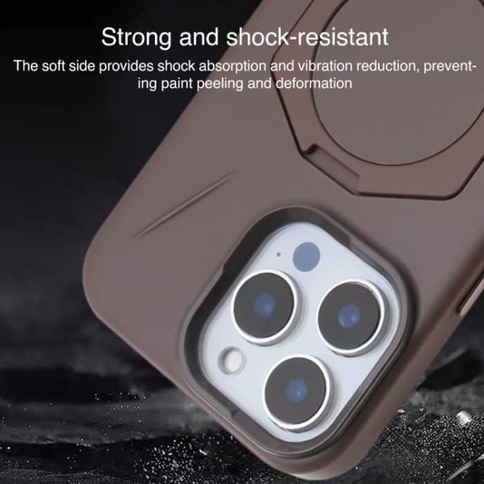 Four-Corner Shockproof MagSafe Holder TPU Hybrid PC Phone Case – Bild 4