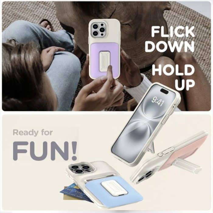 Sliding Card Holder Integrated Phone Case with Kickstand, For iPhone 12 / 12 Pro, For iPhone 12 Pro Max – Bild 3