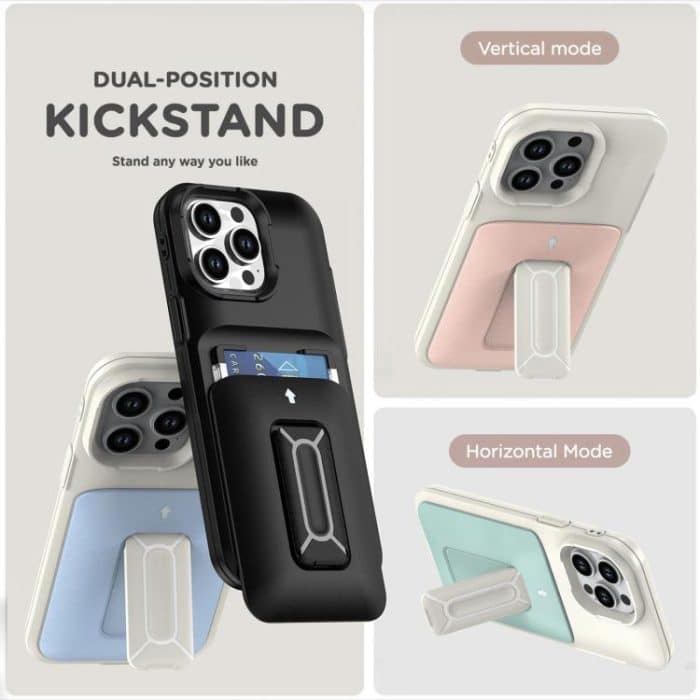 Sliding Card Holder Integrated Phone Case with Kickstand, For iPhone 12 / 12 Pro, For iPhone 12 Pro Max – Bild 6