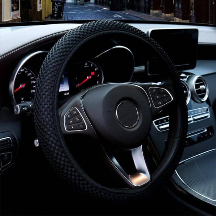 EDA008088101A.jpg Breathable Mesh Elastic Car Universal Anti-skid Steering Wheel Cover, Diameter: 38cm – Bild 1