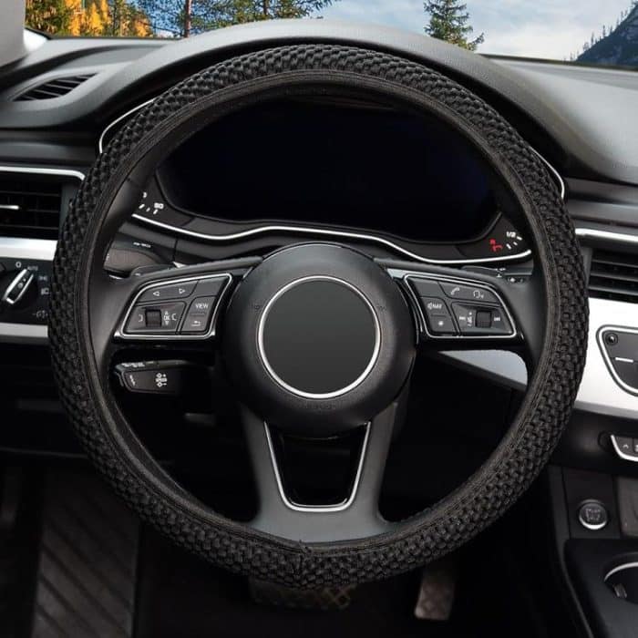 Breathable Mesh Elastic Car Universal Anti-skid Steering Wheel Cover, Diameter: 38cm – Bild 2