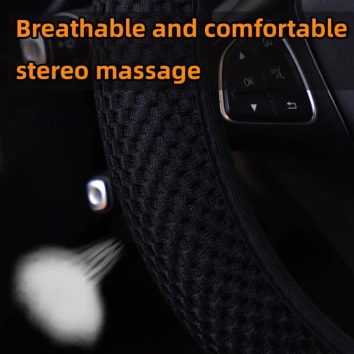 Breathable Mesh Elastic Car Universal Anti-skid Steering Wheel Cover, Diameter: 38cm – Bild 5
