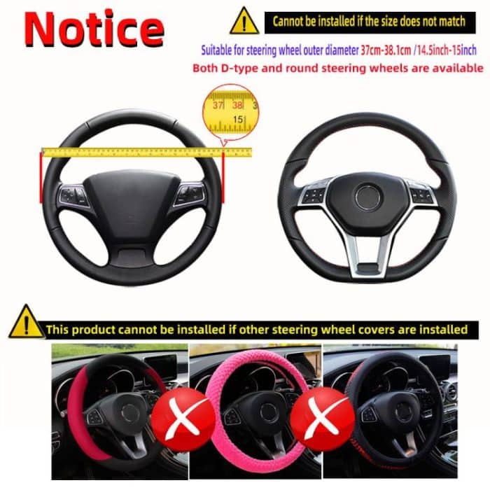 Breathable Mesh Elastic Car Universal Anti-skid Steering Wheel Cover, Diameter: 38cm – Bild 7