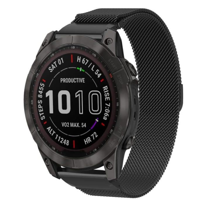 EDA008111501A-2.jpg xDfind Milanese Quick Release Metal Watch Band, For Garmin Fenix 8/7X/6X/5X 26mm, For Garmin Fenix 8/7/6/5 22mm, For Garmin Fenix 8/7S/6S/5S 20mm – Bild 1
