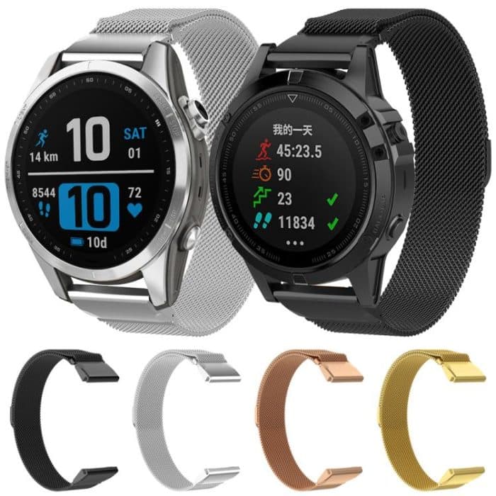 xDfind Milanese Quick Release Metal Watch Band, For Garmin Fenix 8/7X/6X/5X 26mm, For Garmin Fenix 8/7/6/5 22mm, For Garmin Fenix 8/7S/6S/5S 20mm – Bild 4