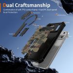 Camouflage Kickstand Rotating Shaft MagSafe Phone Case – Bild 7