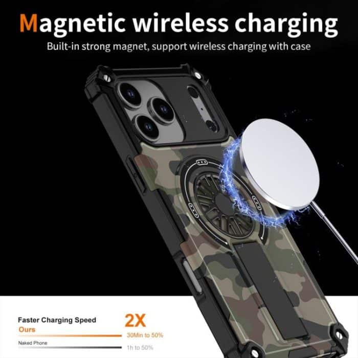 EDA008112005A_2.jpg Camouflage Kickstand Rotating Shaft MagSafe Phone Case – Bild 3
