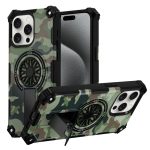 Camouflage Kickstand Rotating Shaft MagSafe Phone Case