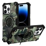 Camouflage Kickstand Rotating Shaft MagSafe Phone Case