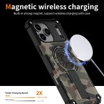 Camouflage Kickstand Rotating Shaft MagSafe Phone Case – Bild 3