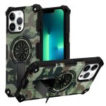 Camouflage Kickstand Rotating Shaft MagSafe Phone Case