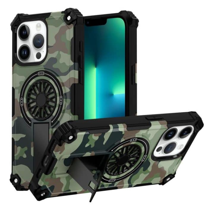 EDA008112015A.jpg Camouflage Kickstand Rotating Shaft MagSafe Phone Case – Bild 1