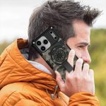 Camouflage Kickstand Rotating Shaft MagSafe Phone Case – Bild 6