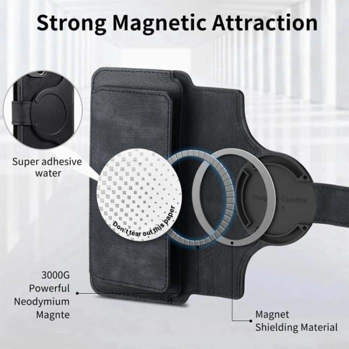 CaseNeo MagSafe RFID Anti-theft Zipper Wallet Retro Leather Phone Case, For iPhone 16 Pro Max, For iPhone 16 Pro, For iPhone 16 Plus, For iPhone 16 – Bild 6