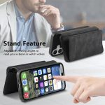 CaseNeo MagSafe RFID Anti-theft Zipper Wallet Retro Leather Phone Case – Bild 5