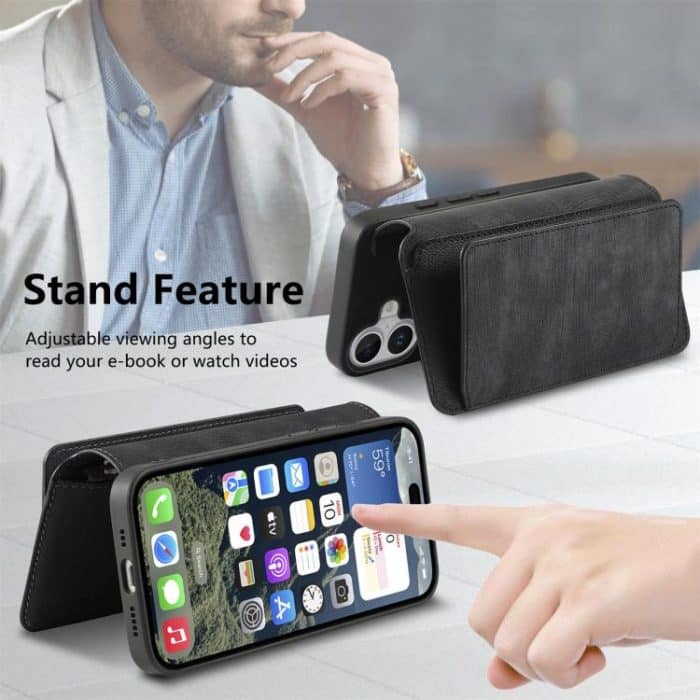 EDA008112203A_4.jpg CaseNeo MagSafe RFID Anti-theft Zipper Wallet Retro Leather Phone Case – Bild 5