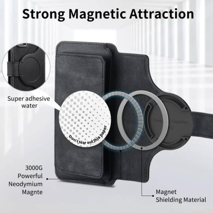 EDA008112206A_5-9.jpg CaseNeo MagSafe RFID Anti-theft Zipper Wallet Retro Leather Phone Case – Bild 6