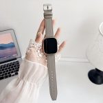 xDfind Black Shark Fine Grain Leather Watch Band, For Apple Watch 42 / 44 / 45 / 46 / 49mm, For Apple Watch 38 / 40 / 41 / S10 42mm