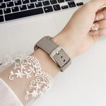 xDfind Black Shark Fine Grain Leather Watch Band, For Apple Watch 42 / 44 / 45 / 46 / 49mm, For Apple Watch 38 / 40 / 41 / S10 42mm – Bild 5