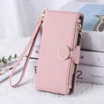 Round Buckle Zipper Wallet Leather Phone Case with Crossbody Strap, For iPhone 14 Pro Max, For iPhone 7 / 8 / SE 2022, For iPhone 13 Pro Max, For iPhone 13 Pro – Bild 10