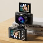 V5 64MP Retro Digital Camera 4K Recording 180 Flip Screen, Large Lens, Small Lens – Bild 2