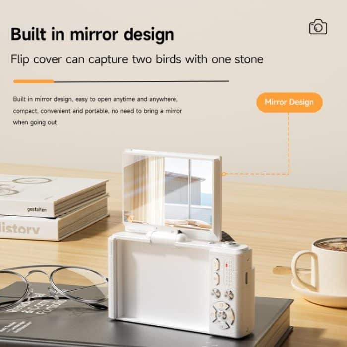 V5 64MP Retro Digital Camera 4K Recording 180 Flip Screen, Large Lens, Small Lens – Bild 6