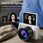 V5 64MP Retro Digital Camera 4K Recording 180 Flip Screen, Large Lens, Small Lens – Bild 8