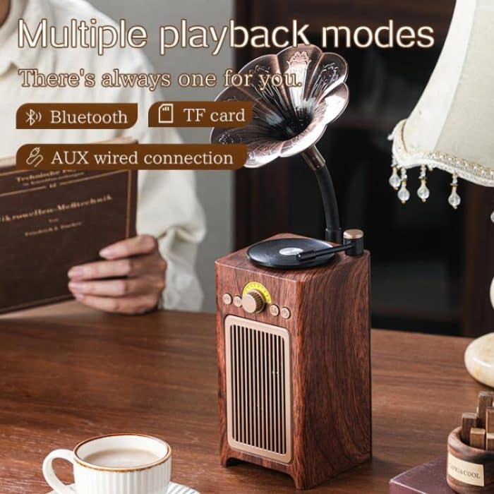 H3 Morning Glory Retro Wireless Bluetooth Speaker – Bild 3