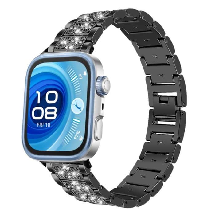 EDA008164601A.jpg xDfind Diamond Jewelry Stainless Steel Watch Band, For Huawei Watch Fit 4 Pro / Fit 4 / Fit 3 20mm, For Huawei Band 10 / 9 / 8 14mm – Bild 1