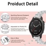 xDfind Diamond Jewelry Stainless Steel Watch Band, For Garmin Fenix 8/7S/6S/5S 20mm 18mm – Bild 3