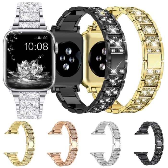 xDfind Diamond Jewelry Stainless Steel Watch Band, For Apple Watch 42 / 44 / 45 / 46 / 49mm, For Apple Watch 38 / 40 / 41 / S10 42mm – Bild 2