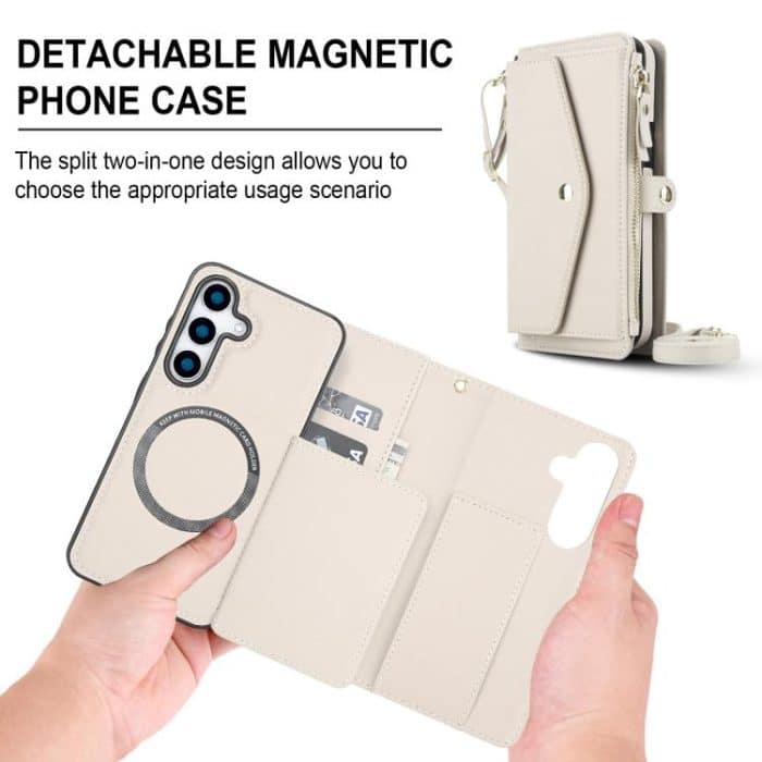 Multifunctional Wallet Detachable Leather Phone Case with Lanyard – Bild 2